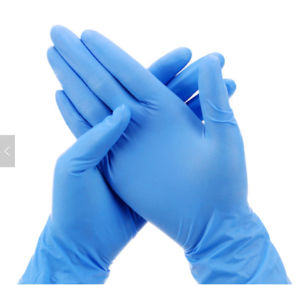 Medical Supply Powder Disposable Blue Nitrile Examination Latex Free Exam Vinyl Non-Sterile Food Inspection Glove