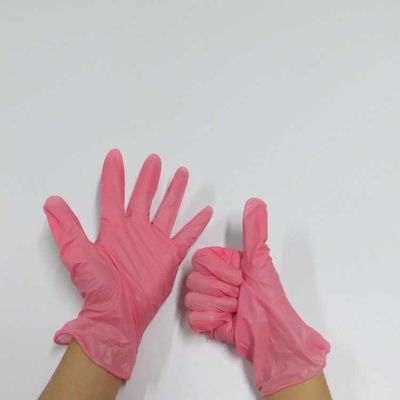 Disposable Pink Nitrile Gloves - Powder And Latex Free Gloves