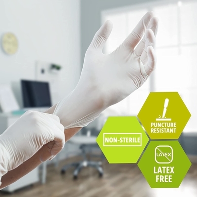 Disposable Medical Latex Gloves Powdered Or Powder Free Sterile Latex CE And ISO