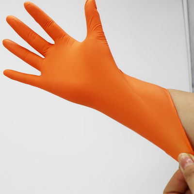 Folded Powder Free 0.83mm PVC Disposable Nitrile Gloves
