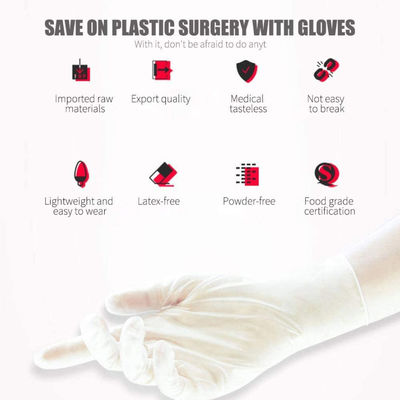 SGS QSR  Latex Free Disposable Powder Free Vinyl Gloves