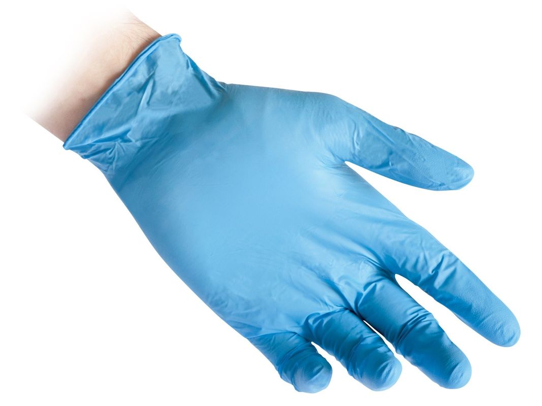 Nitrile Vinyl Powderfree SGS 240mm Blue Disposable Plastic Gloves