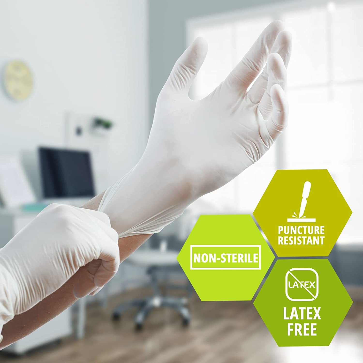 Disposable Medical Latex Gloves Powdered Or Powder Free Sterile Latex CE And ISO